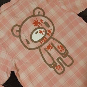 CAKEWORTHY 2XL GLOOMY BEAR FLANNEL CLASSIC FLANNEL PINK